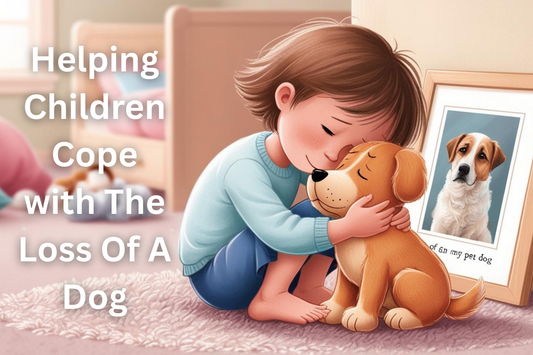 Cartoon Child Holding Their Dog
