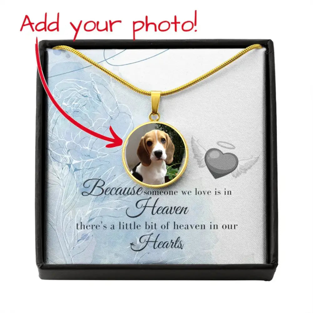 Forever in My Heart - Photo Circle Necklace - Jewelry