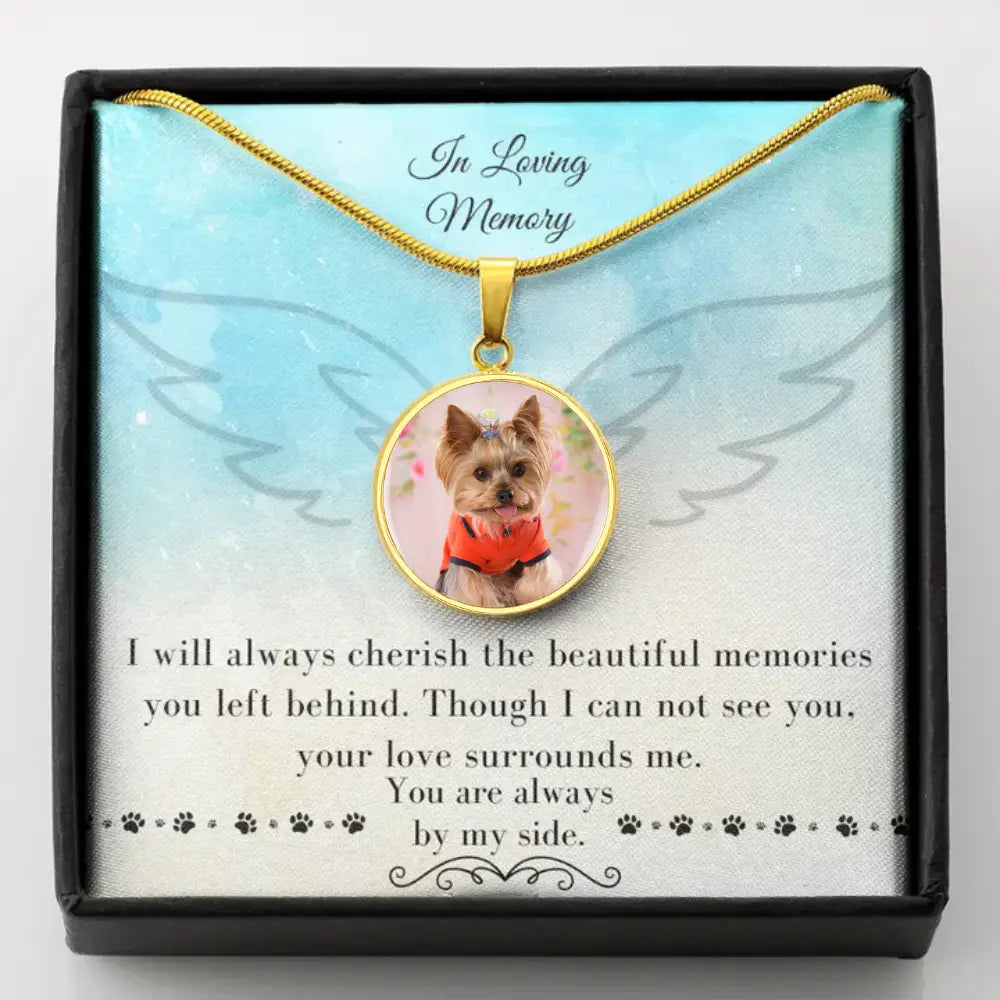 Forever With Me - Photo Circle Necklace - Jewelry