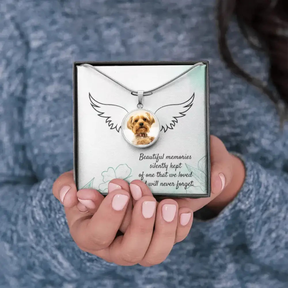 Heavenly Angel - Photo Circle Necklace - Jewelry