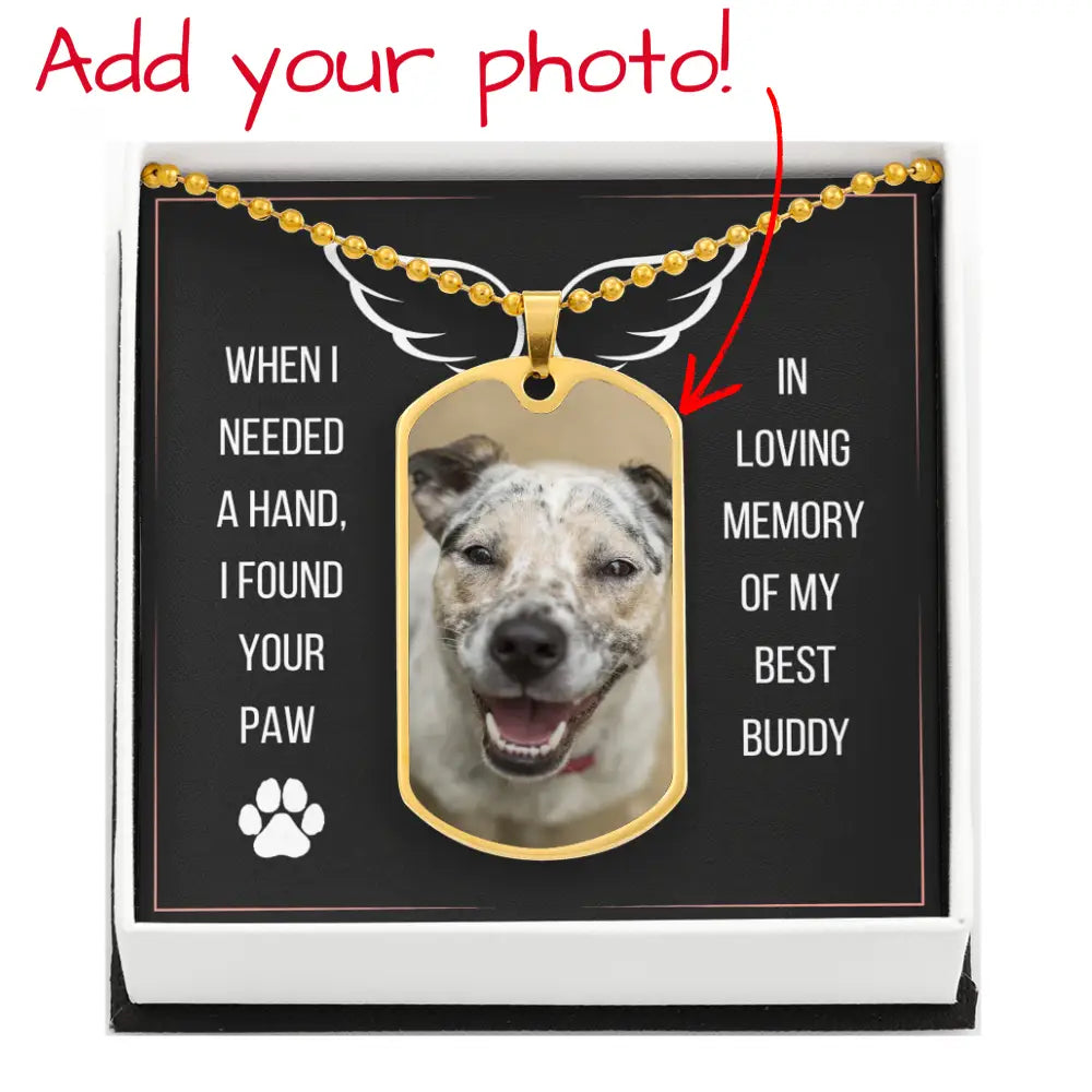 I Found Your Paw Dog Tag Necklace – A Timeless Memorial Keepsake Jewelry
