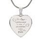 If Love Could Have Saved You - Heart Necklace - Polished Stainless Steel / No - Jewelry