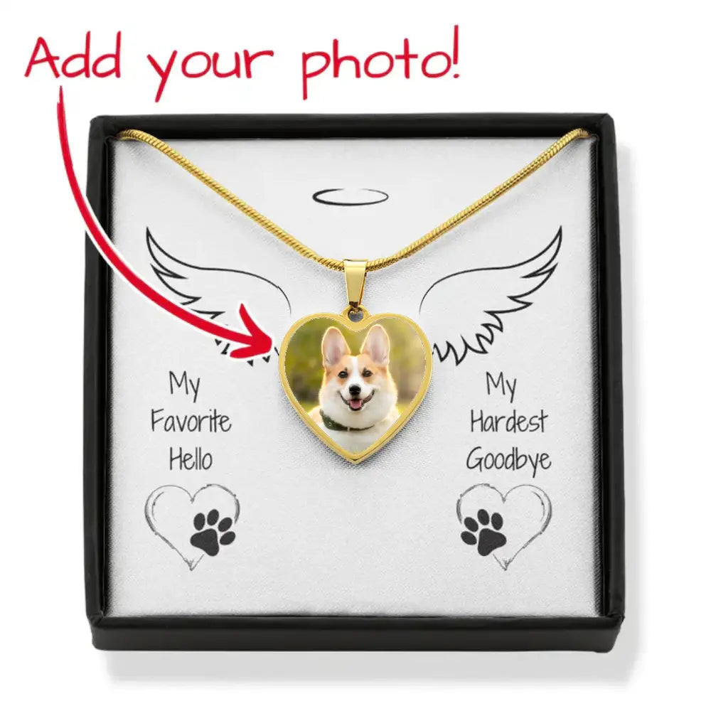 My Favorite Hello Heart Photo Necklace Jewelry