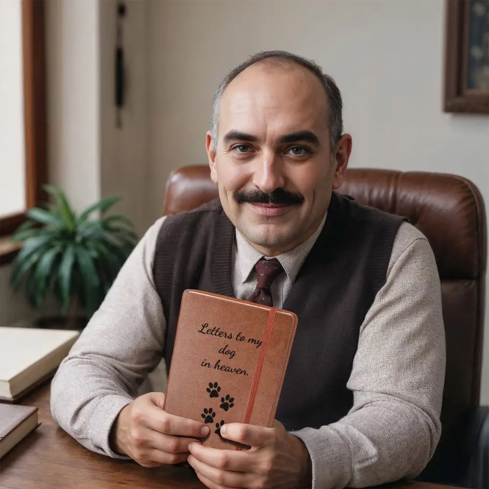 To My Dog In Heaven - Leather Journal - Graphic Journal - Accessory