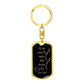 My Dog Crossed The Rainbow Bridge KeyChain - Dog Tag with Swivel Keychain (Gold) / No - Jewelry