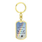 My Angel Watches Me From Rainbow Bridge KeyChain - Dog Tag with Swivel Keychain (Gold) / No - Jewelry