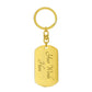 Paw Prints On My Heart Key Chain - Dog Tag with Swivel Keychain (Gold) / Yes - Jewelry Keychain