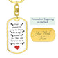 Paw Prints On My Heart Key Chain - Jewelry Keychain