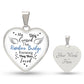 My Dog Crossed The Rainbow Bridge Knowing They Were Loved Heart Necklace - Jewelry Necklace