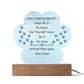 Paw Print Acrylic - Acrylic Paw Print with LED Base - Jewelry