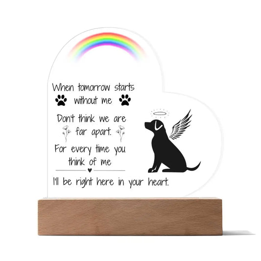 Close At Heart Acrylic - Wooden Base - Jewelry