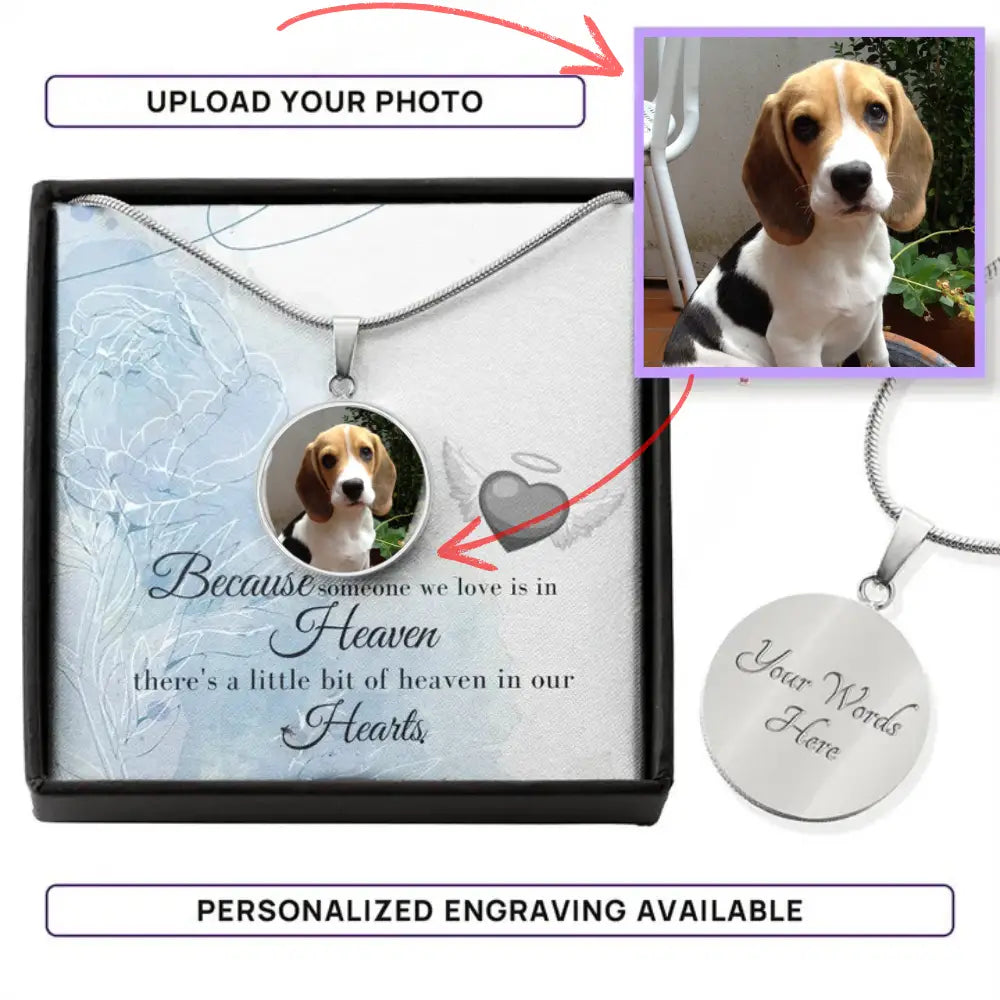 Forever in My Heart - Photo Circle Necklace - Jewelry