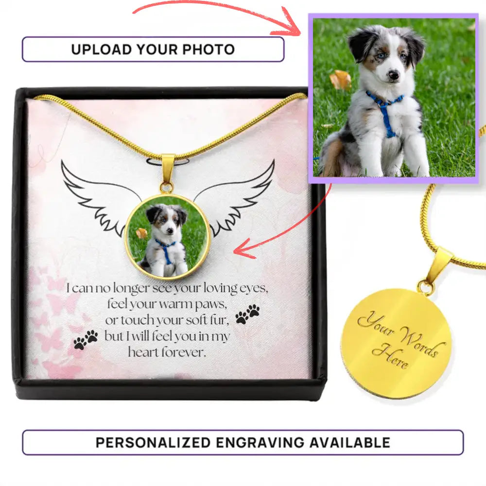 Forever in My Heart - Photo Circle Necklace - Jewelry