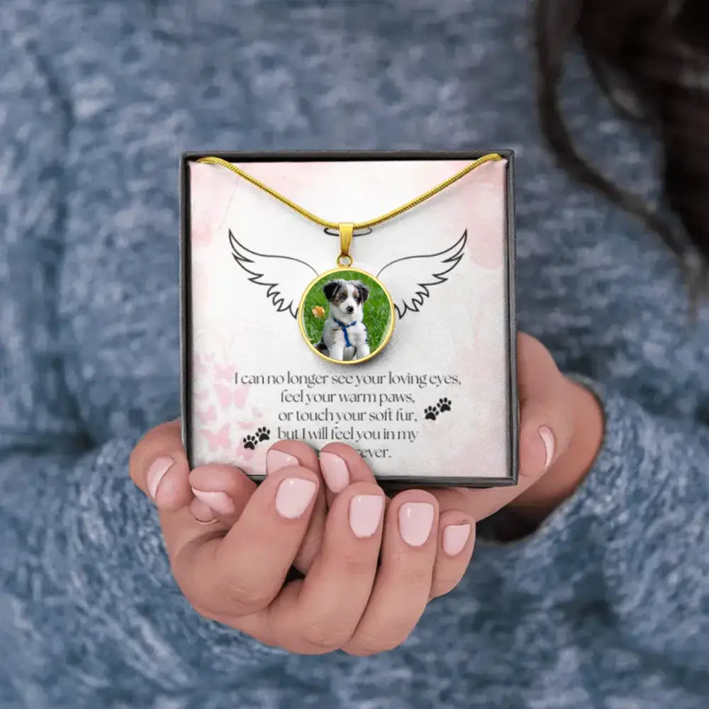 Forever in My Heart - Photo Circle Necklace - Jewelry