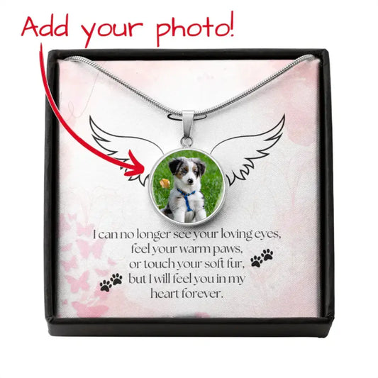 Forever in My Heart - Photo Circle Necklace - Jewelry