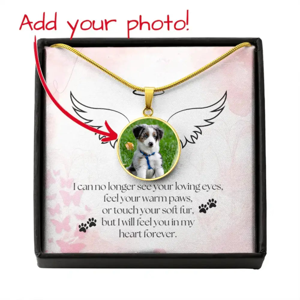 Forever in My Heart - Photo Circle Necklace - Jewelry