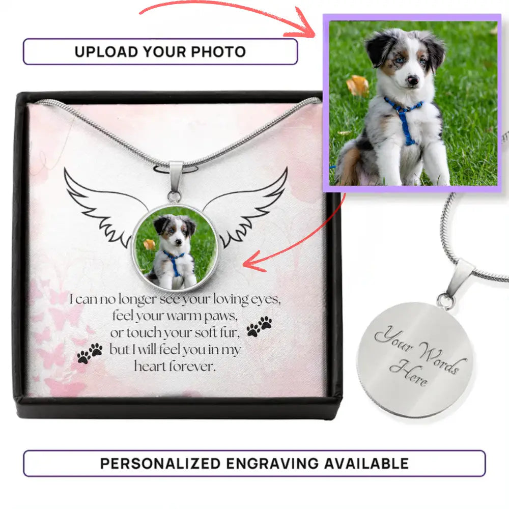 Forever in My Heart - Photo Circle Necklace - Jewelry