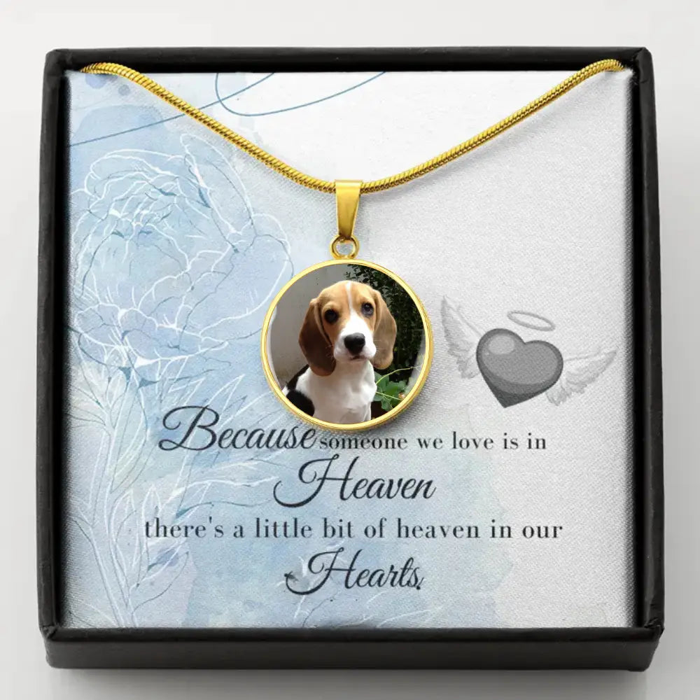 Forever in My Heart - Photo Circle Necklace - Jewelry