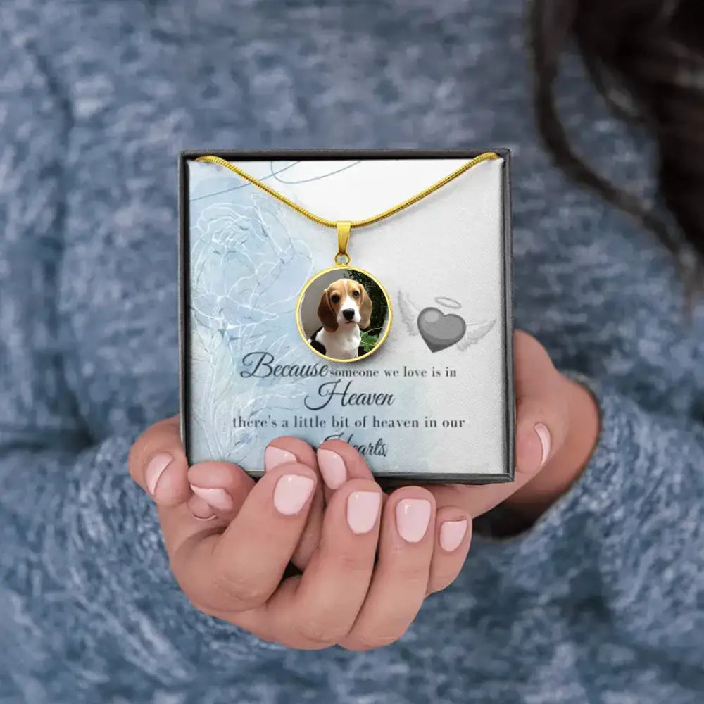 Forever in My Heart - Photo Circle Necklace - Jewelry