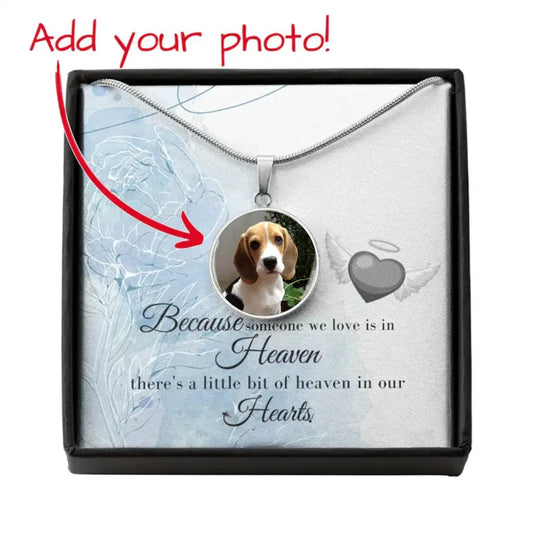 Forever in My Heart - Photo Circle Necklace - Jewelry
