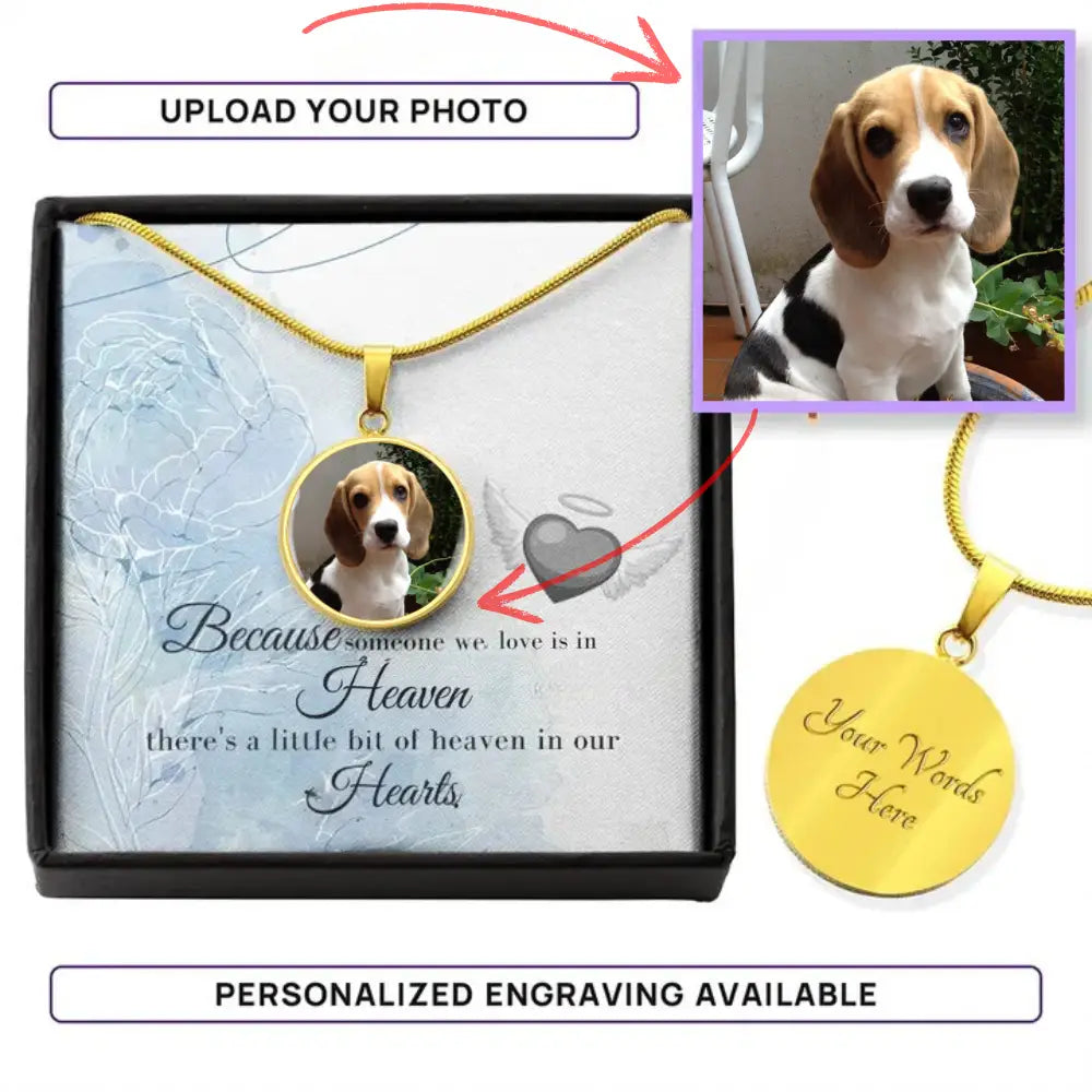 Forever in My Heart - Photo Circle Necklace - Jewelry