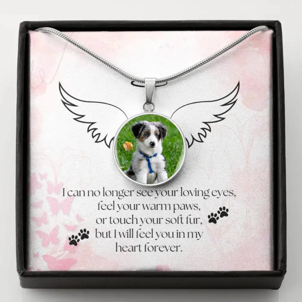Forever in My Heart - Photo Circle Necklace - Jewelry