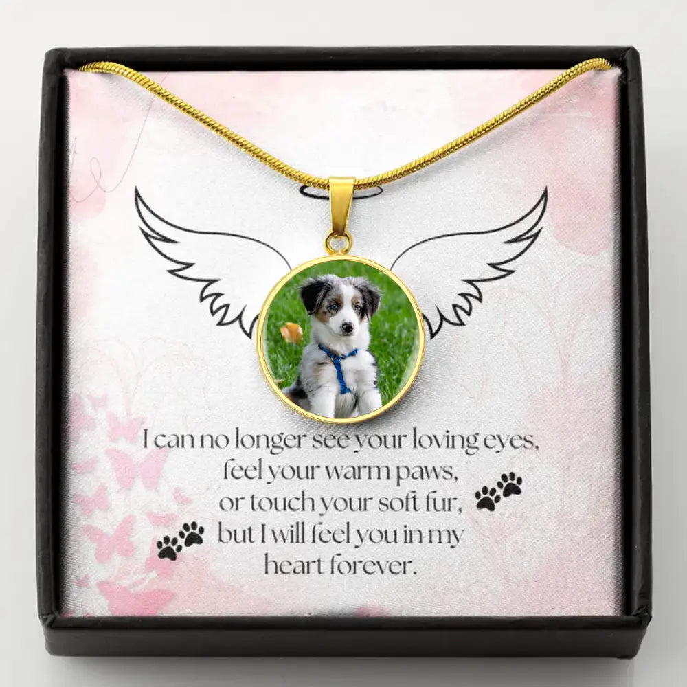 Forever in My Heart - Photo Circle Necklace - Jewelry