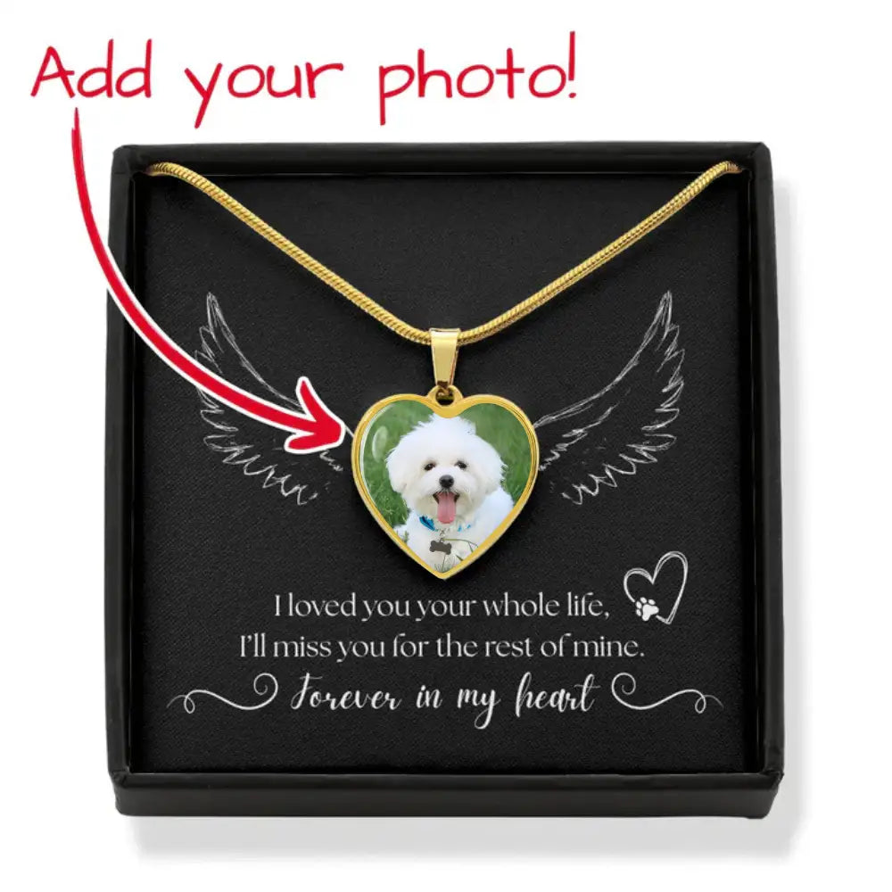 Forever In My Heart - Photo Heart Necklace - Jewelry