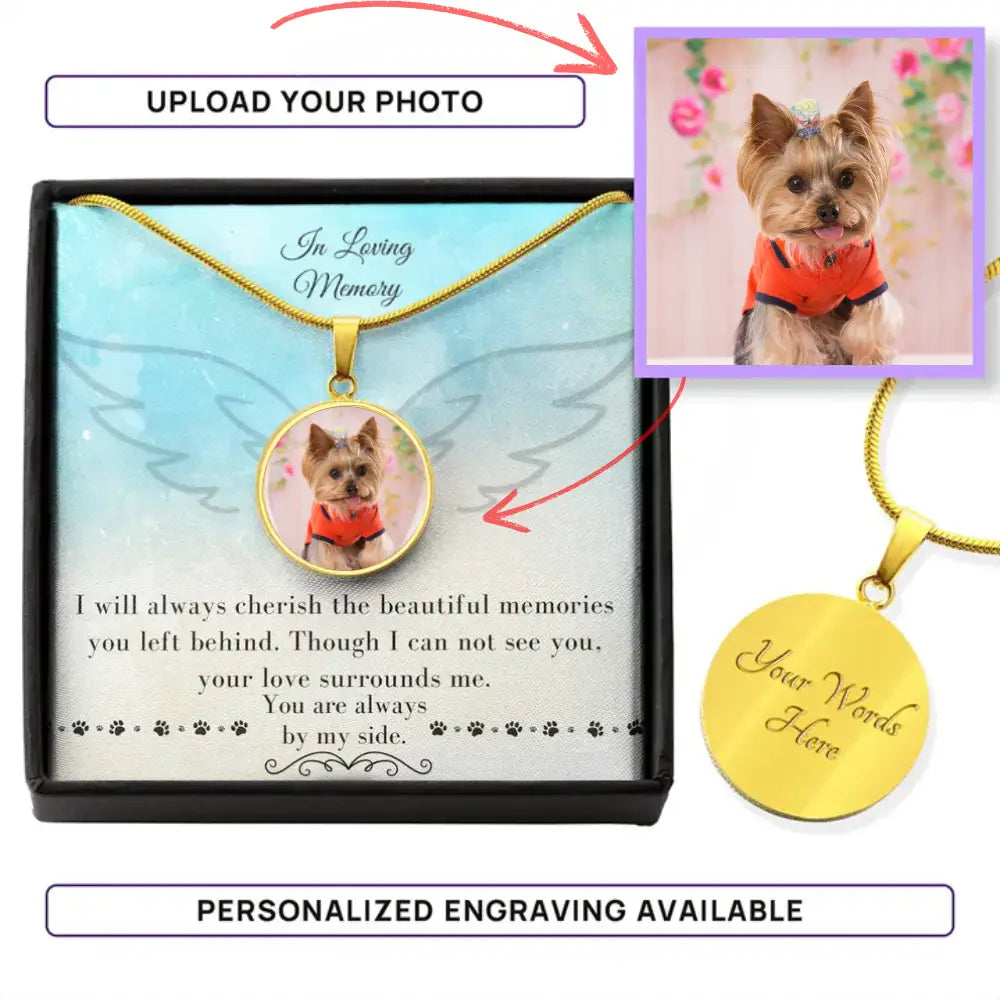 Forever With Me - Photo Circle Necklace - Jewelry