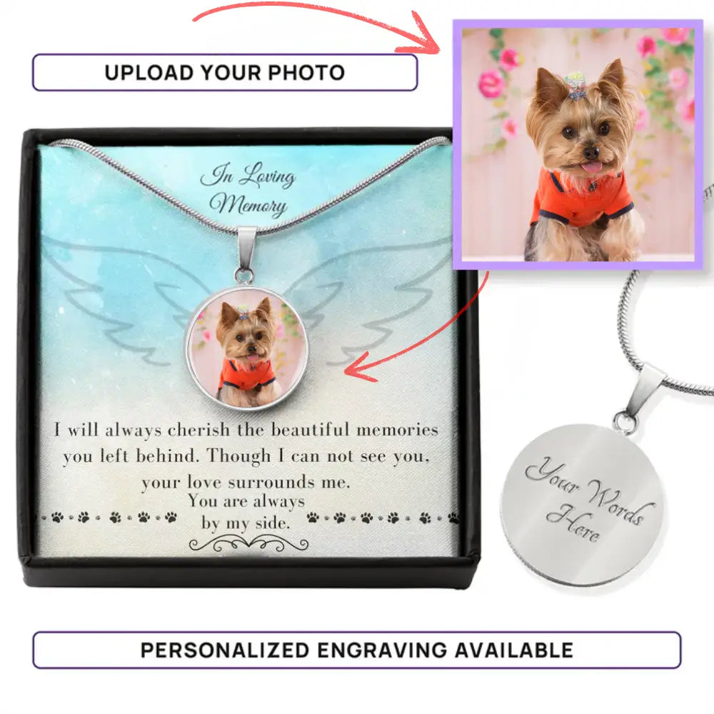 Forever With Me - Photo Circle Necklace - Jewelry