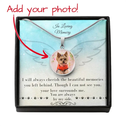 Forever With Me - Photo Circle Necklace - Jewelry