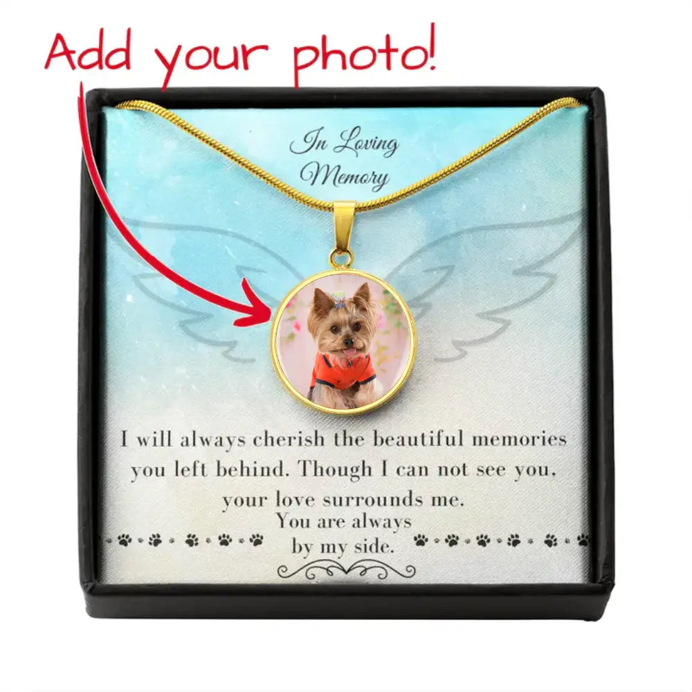 Forever With Me - Photo Circle Necklace - Jewelry