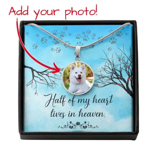 Heart in Heaven - Personalized Circle Necklace - Jewelry