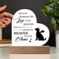 Heaven In Our Home Heart Acrylic - Jewelry