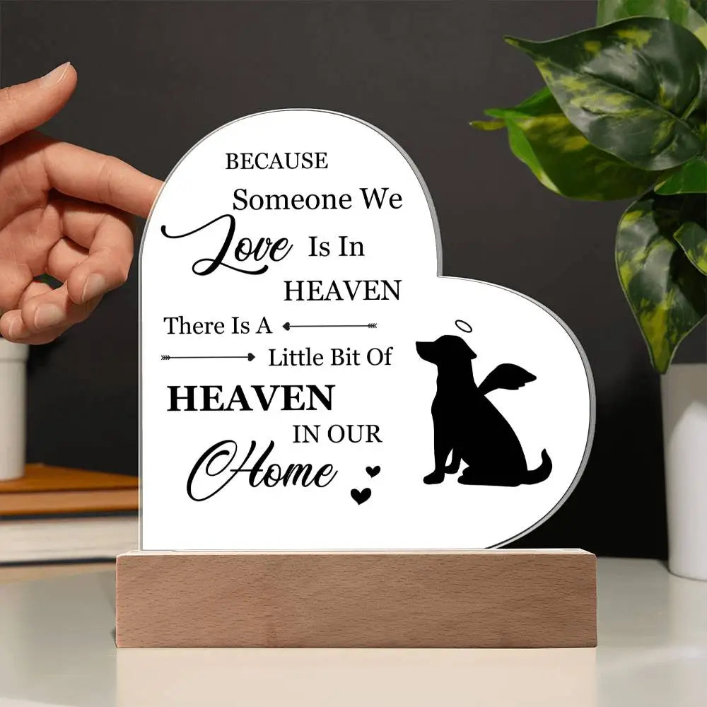 Heaven In Our Home Heart Acrylic - Jewelry