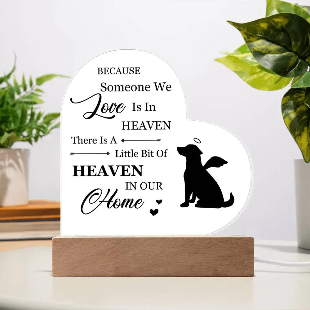 Heaven In Our Home Heart Acrylic - Jewelry