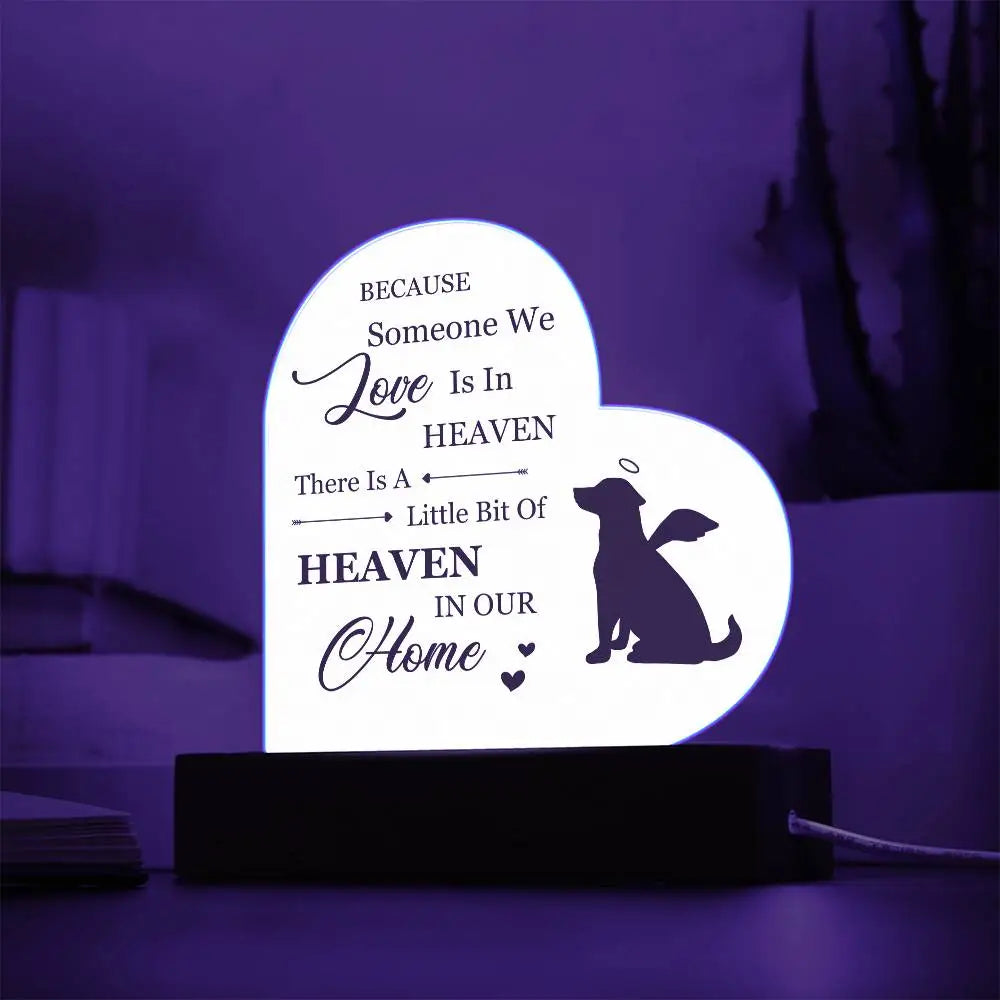 Heaven In Our Home Heart Acrylic - Jewelry