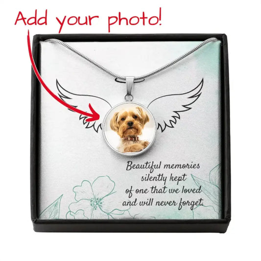 Heavenly Angel - Photo Circle Necklace - Jewelry
