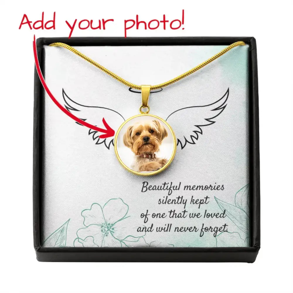 Heavenly Angel - Photo Circle Necklace - Jewelry