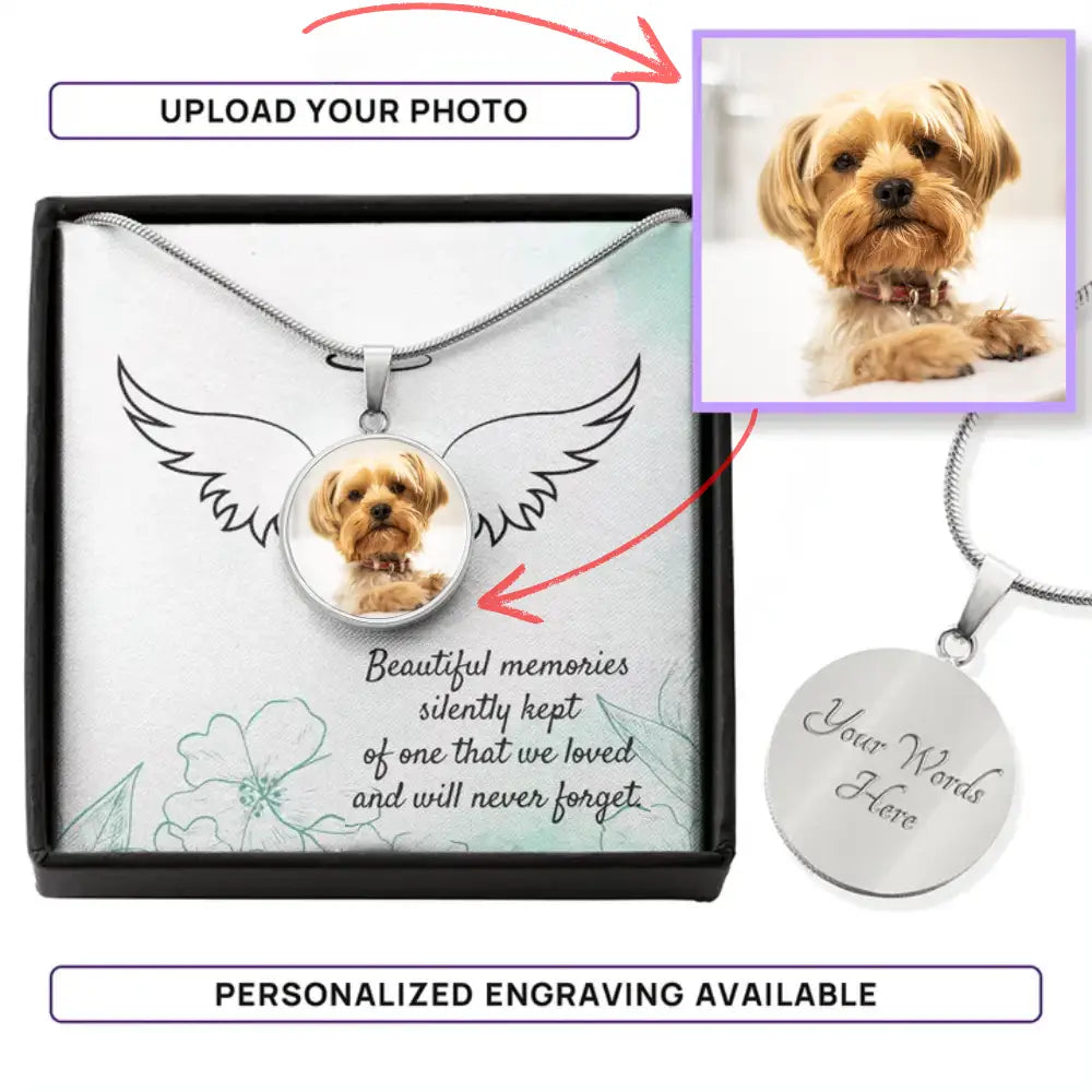 Heavenly Angel - Photo Circle Necklace - Jewelry