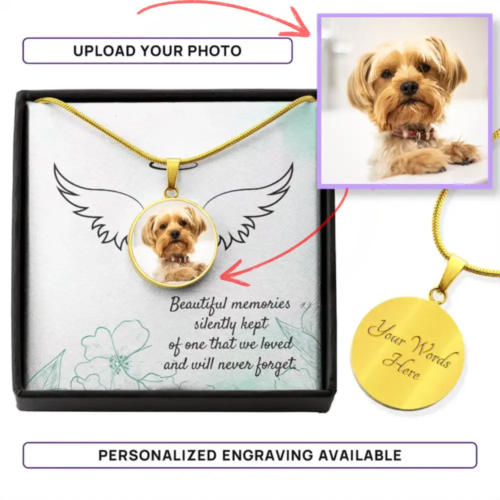 Heavenly Angel - Photo Circle Necklace - Jewelry