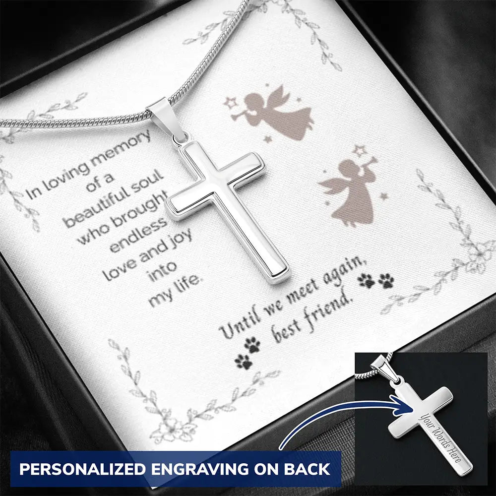 In Loving Memory Cross Necklace - Jewelry