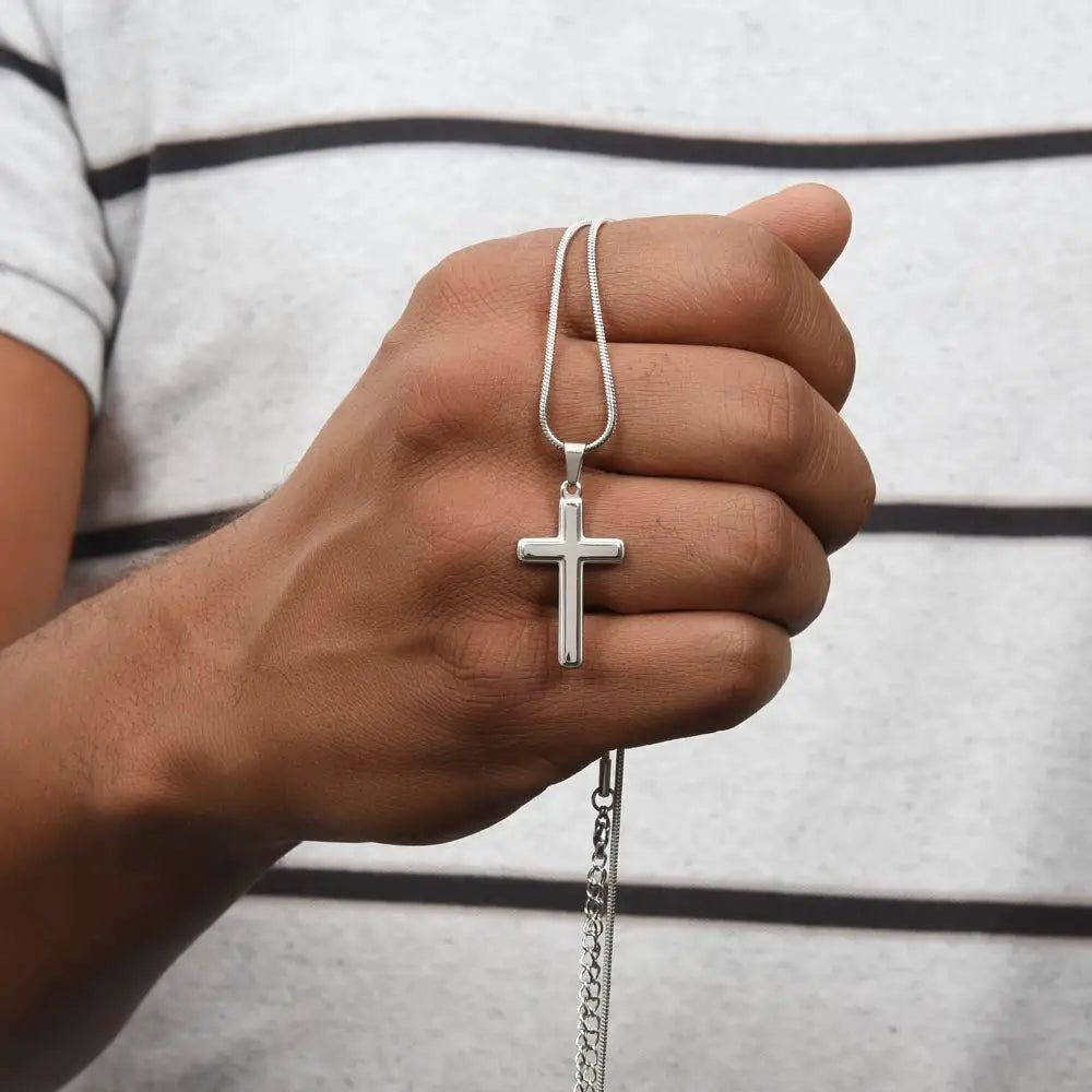 In Loving Memory Cross Necklace - Jewelry