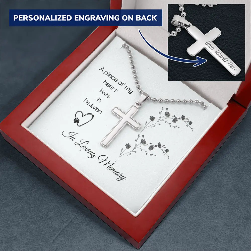 In Loving Memory Cross Necklace - Jewelry