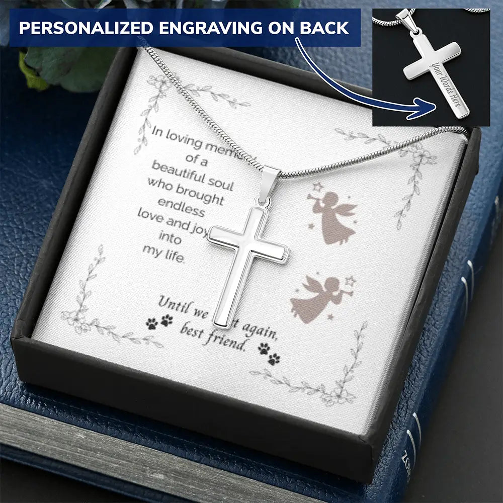 In Loving Memory Cross Necklace - Jewelry