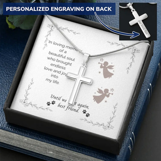 In Loving Memory Cross Necklace - Jewelry