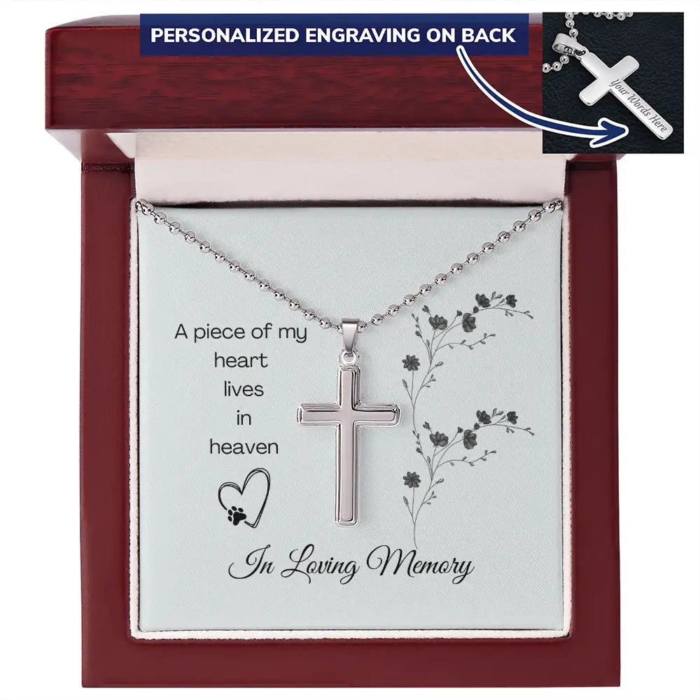 In Loving Memory Cross Necklace - Luxury Box - Jewelry