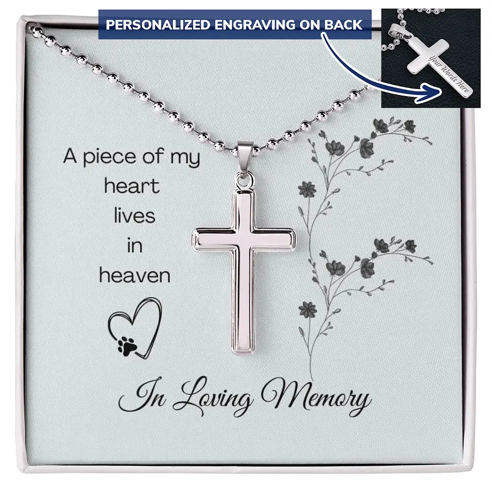 In Loving Memory Cross Necklace - Standard Box - Jewelry