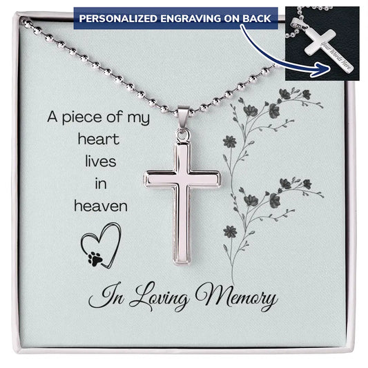 In Loving Memory Cross Necklace - Standard Box - Jewelry