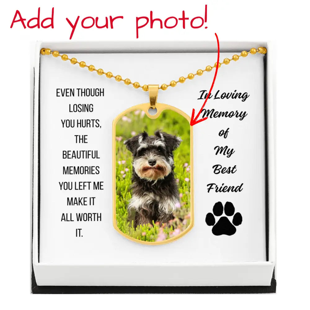 In Loving Memory Dog Tag Necklace Jewelry